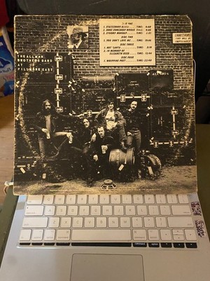 The Allman Brothers Band At Fillmore East *2x LP record *VG+/G *1974 *Capricorn