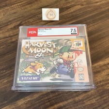 💎 Harvest Moon 64 PSA 7.5 Sealed A Nintendo 64 N64 Early Cert Rare Authentic