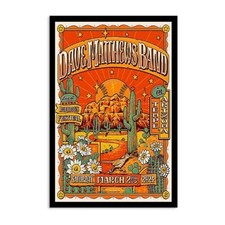 Dave Matthews Band Tempe Beach Park 2024 Poster Reprint Vintage Wall Art