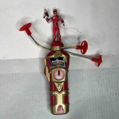 Vtg 2003 Power Rangers Ninja Storm Light Chaser Spinning Toy Red Working Rare