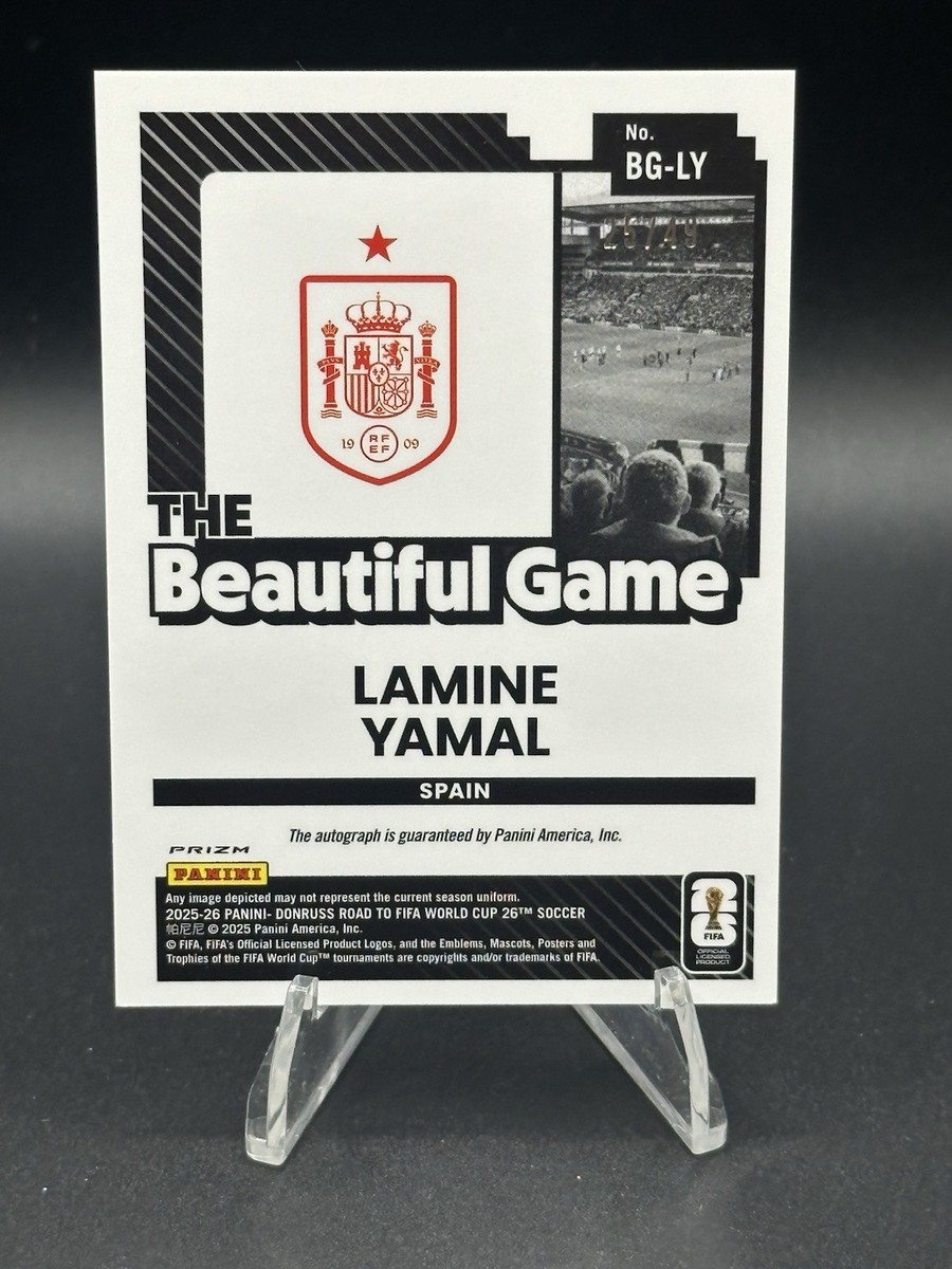 2025-26 Donruss Road To World Cup The Beautiful Game Lamine Yamal
