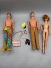 Vintage Lot Of Barbie & Ken Dolls- Clothing & Accessories ALL AS FOUND! Parts