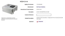 BEL POWER SOLUTIONS PART #HC24-2.4-A (ac/dc converter)