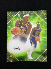 2025-26 Fanatics Emanate Under Wraps Pascal Siakam 13/99 Auto Green 8x10 QL55