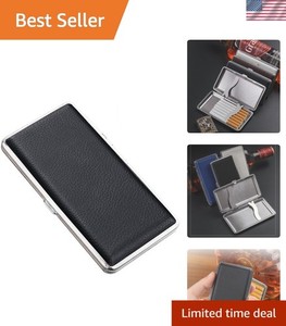 Luxury PU Leather Cigarette Case - Ideal Gift for Smokers, Holds 14 Cigarettes