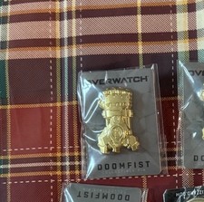 BlizzCon Overwatch Doomfist Gauntlet Collectible Pin Blizzard Limited Exclusive