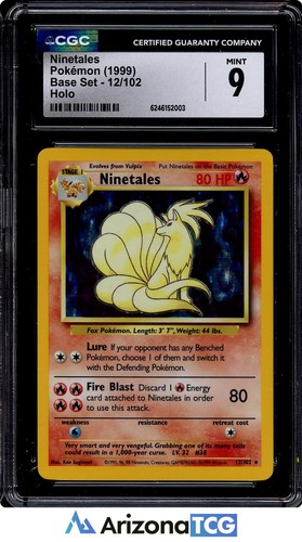 Ninetales graded CGC 9 for sale on eBay