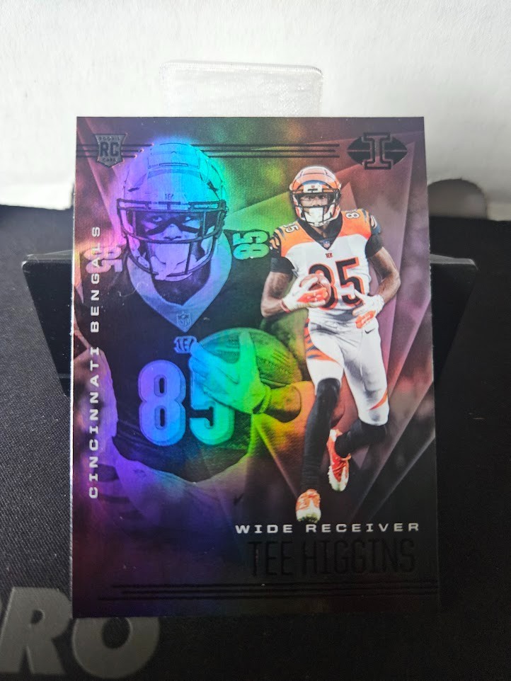 Tee Higgins Rookie Card Orange 2020 Panini Illusions #21 Cincinnati Bengals