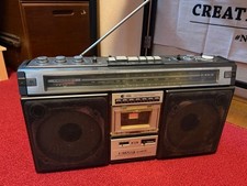 No Tested Sharp GF-308SB Boombox Stereo Radio Cassette Vintage