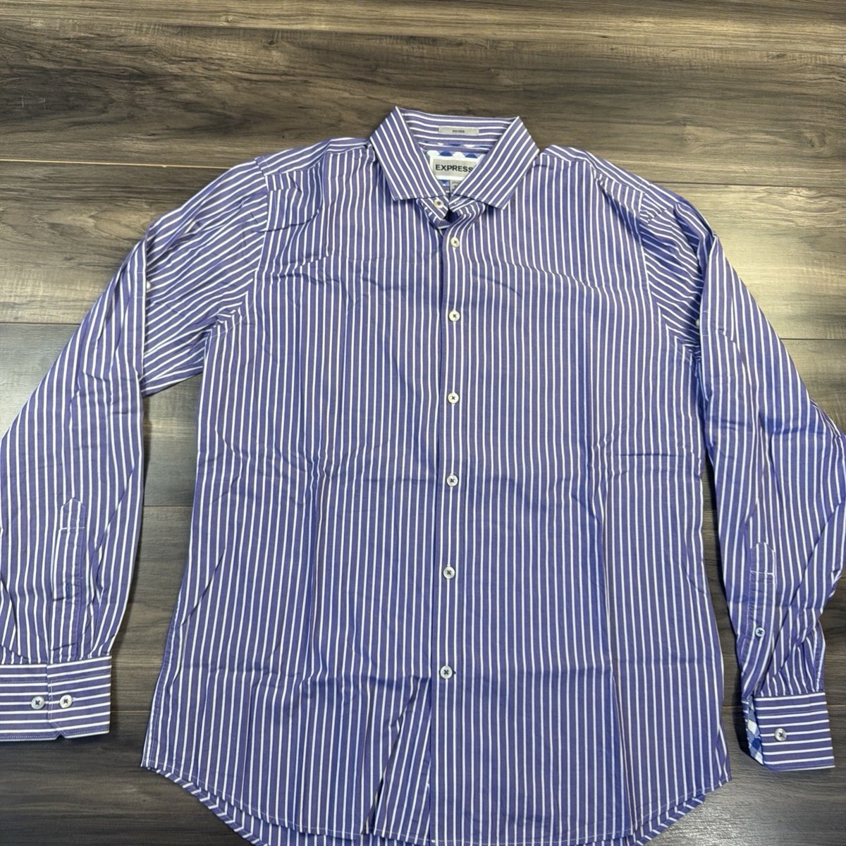 express purple dress shirt Express Men's Slim Stretch Modern Tech 1Mx Dress Shirt in Purple Large Tall