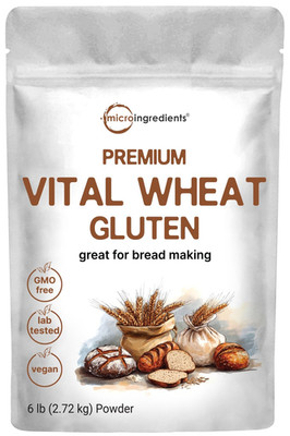 Vital Wheat Gluten Powder 6 Lbs High Protein Baking Flour For Bread Seitan Keto