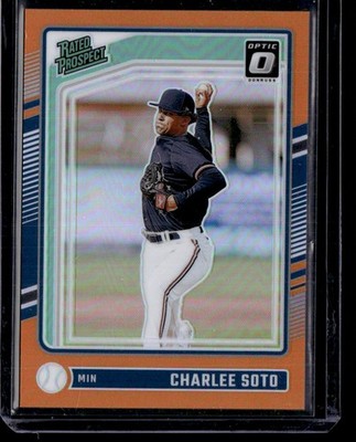 CHARLEE SOTO 2024 DONRUSS OPTIC ORANGE PRIZM RC 089/199 MINNESOTA TWINS #163