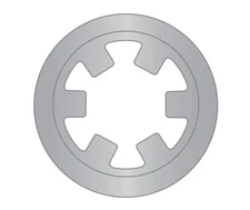 Push-On External Reinforced Retaining Ring 1/8 SS (35 Pieces)