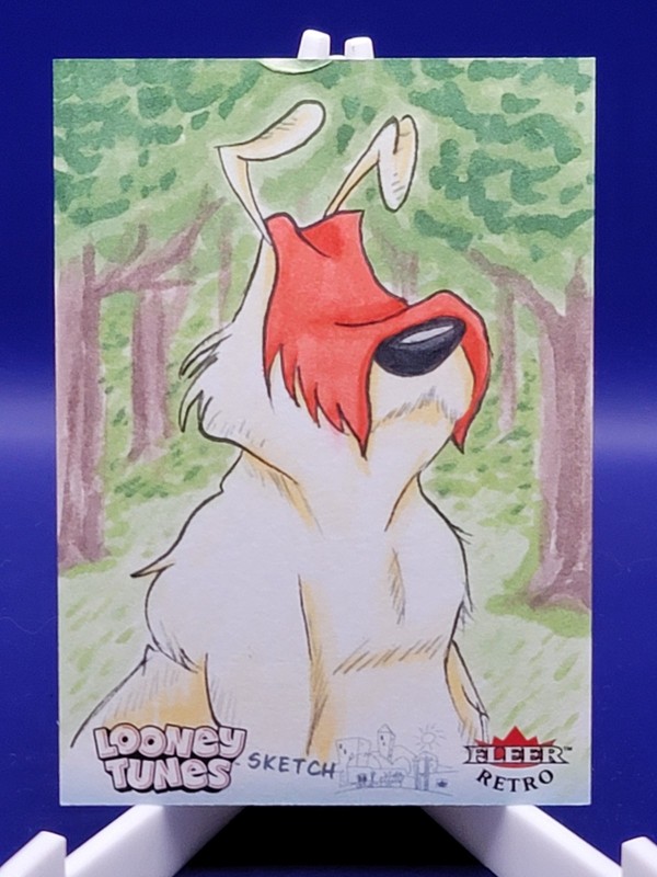 2024 Fleer Retro !! Looney Tunes 1/1 Sam Sheepdog Sketch Card