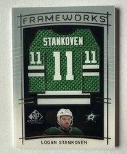 LOGAN STANKOVEN 2024-25 SP Game Used Frameworks GAME USED JERSEY ROOKIE UD RC SP
