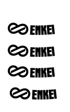 Enkei Set Of 4  2.5 Vinyl Sticker Decal Rims Truck Car