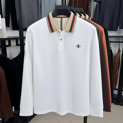 men's long sleeved polo shirt autumn fashion brand 