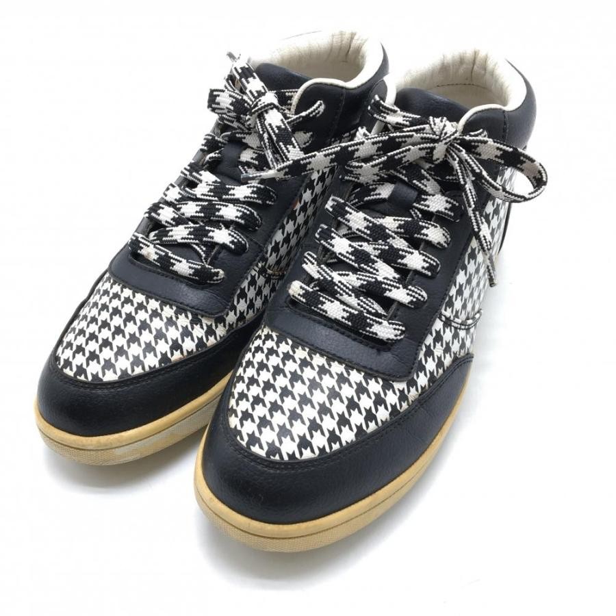 Pearly Gates Women's High Cut Golf Shoes Black White Houndstooth Size 7.5