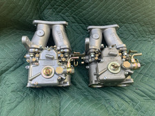 Dual 40 Dcoe Sidedraft Carburetors Triumph Tr4 Tr4a Like Weber W Twm Intake
