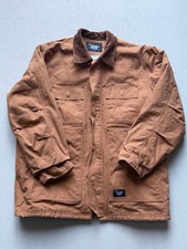 Walls Blizzard Pruf Insulated Chore Coat Size Large Brown Corduroy Collar