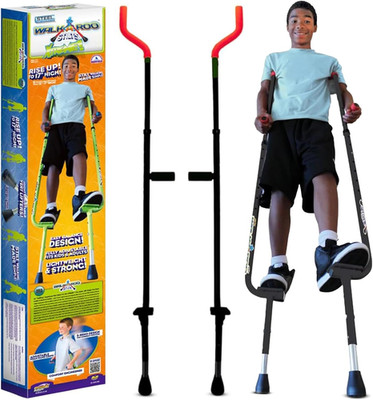 Adjustable Walkaroo Xtreme Steel Stilts for Kids - Indoor/Outdoor Play, Exercise
