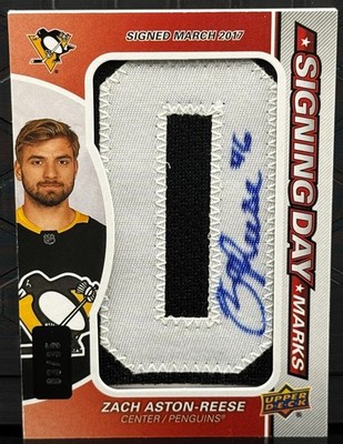 2018-19 Upper Deck SP Game Used Signing Day Marks #SDM-ZA Zach Aston-Reese /35 O