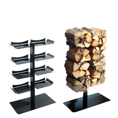 Radius Kaminholzständer Stand schwarz klein Firewood Tree