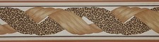 39191 MAYFAIR LEOPARD PRINT VINYL WALLPAPER BORDER