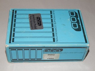 Original BOX only for 1988 DOD Delay FX90 analog guitar effects pedal paperwork