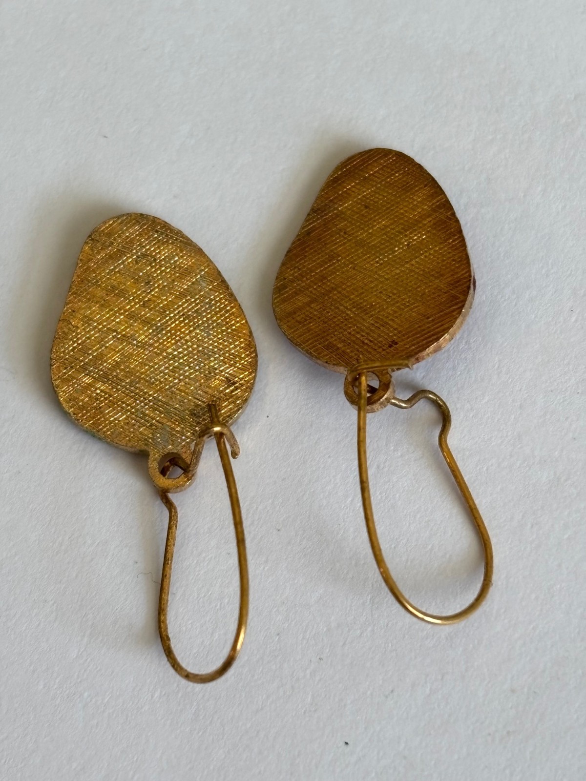 tiny strawberry earrings hook dangle pierced litt… - image 3