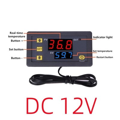 W3230 Mini Digital Temperature Controller 12V 24V 220V Thermostatic Controller H