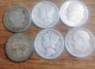 Lot Of 6 Silver Dimes 2 Barber 2 Mercury 2 Roosevelt 90% ***Nice Mix***