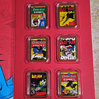 DC Batman Mint Editions Ingot Collection 6 Comic Cover Ingots (1989)