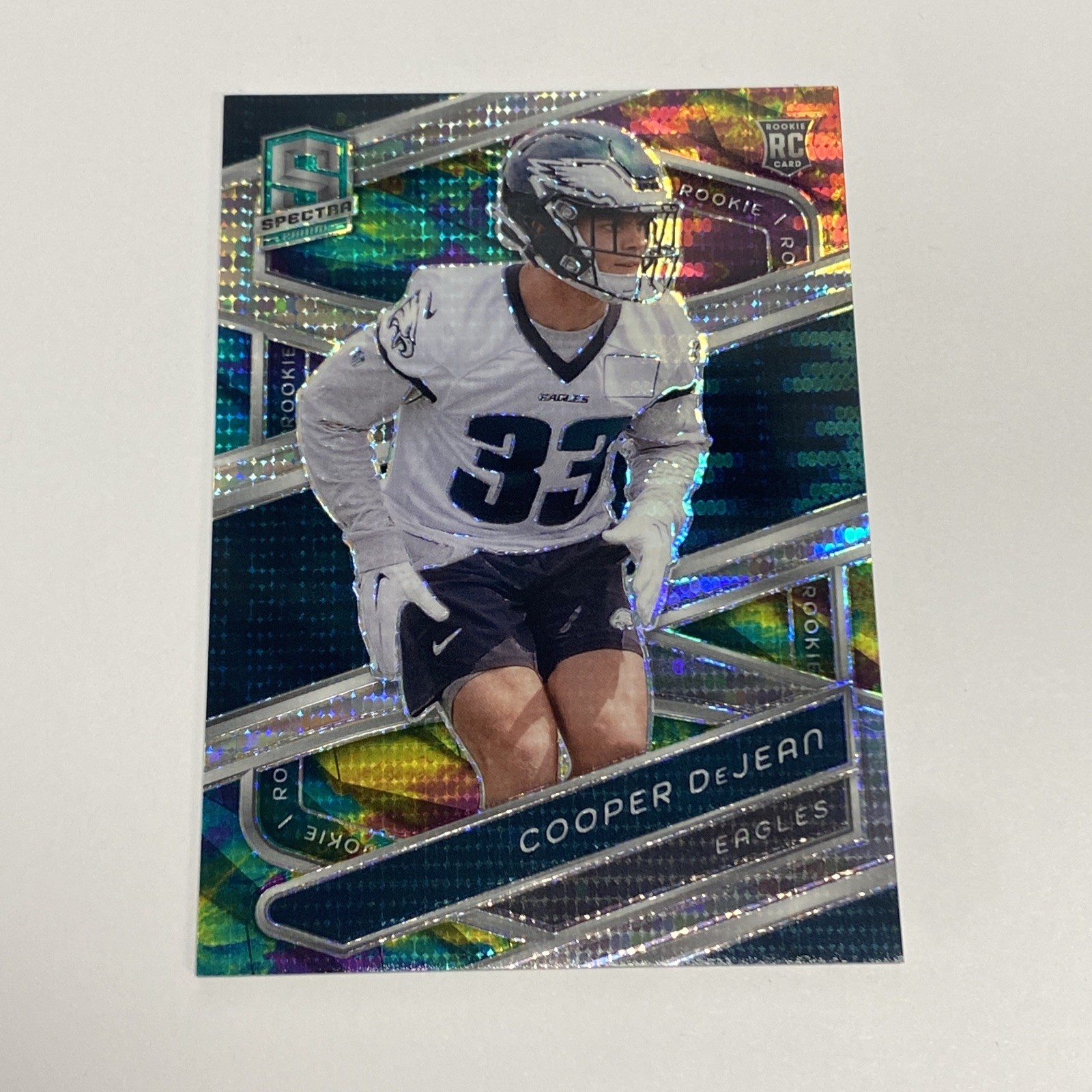 Cooper Dejean 2024 Panini Spectra Base #168 Celestial /99 Eagles RC SH