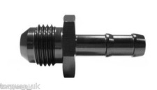 AN -6 (AN6) Male To 7- 8mm Hose Barbed Fitting in Black