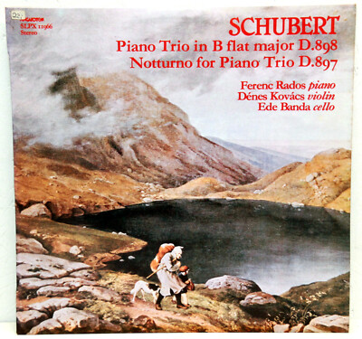 12'' VInyl - FRANZ SCHUBERT - Piano Trio in B flat major D.898 - Ferenc Rados