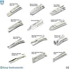Orthodontic Wire Bending, Loop Forming, Aderer, Young, Adam Pliers TC Cutters CE
