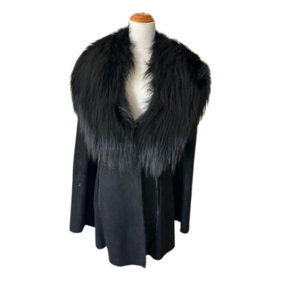Girogio Armani Black Fur Coat