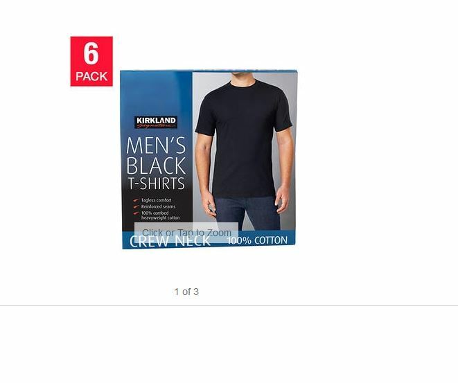 kirkland 6 pack t shirt