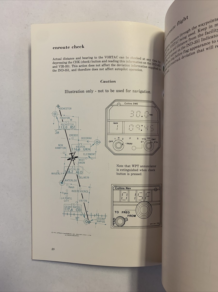 受信機 Collins RNAV ANS-351 TSO Collins ANS-351 Area Navigation Computer Pilot's Guide | eBay