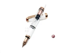 TWSBI Diamond mini White Rose Gold Clear Fountain Pen