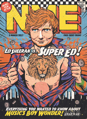 The NEW MUSICAL EXPRESS NME 3 MARCH 2017 nme Ed Sheeran Cover n.m.e. divide ÷