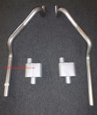 67 - 81 Chevrolet Camaro 3 Mandrel Bent Dual Exhaust - One Chamber Muffler 67 - 81 Chevrolet Camaro 3 Mandrel Bent Dual Exhaust - One Chamber Muffler