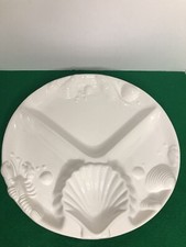 Home Trends Shell Style Divided Platter