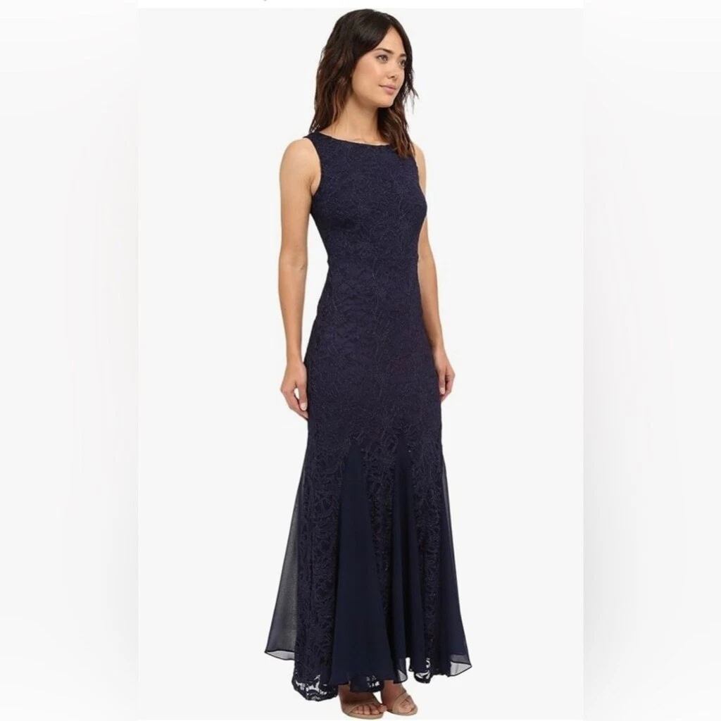 long sleeve sequin midi dress Le Monde Long Sleeve Sequin Maxi Dress Navy