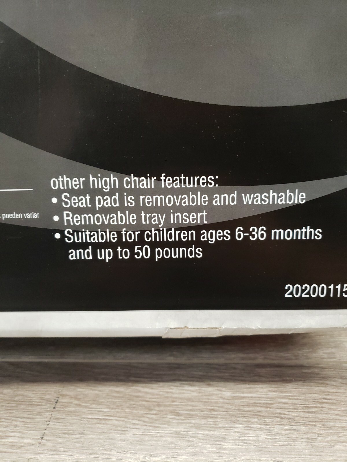 Monbebe Luxe Wood Reclining Highchair, J61 Grey New eBay