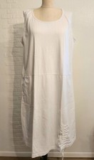 Wild Palms White Shirt Dress 100% Cotton Size XL
