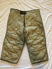 US Military Cold Weather M65 Quilted OD Trousers Field Pants Liners Med. New.