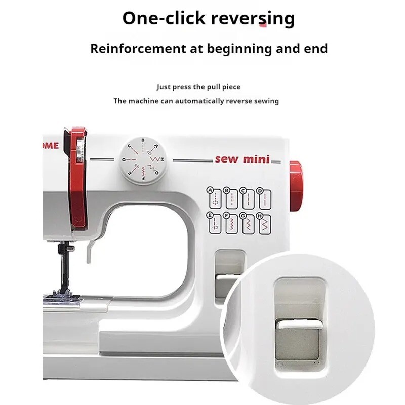 Multifunctional Mini Compact Electric Garment Trolley Lockstitch Sewing Machine