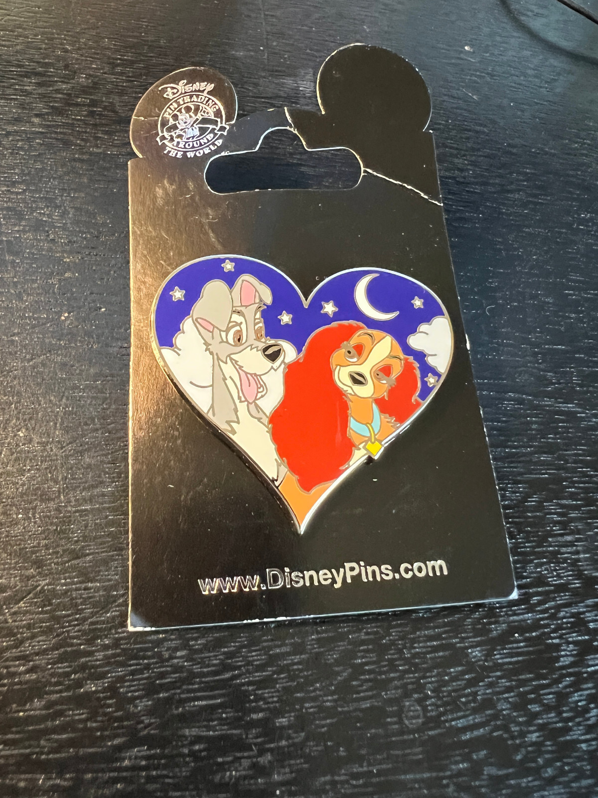 Disney Pin Lady and the Tramp in Starry Heart NEW Valentine's Day!